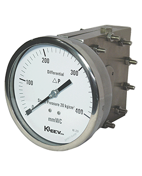 Single Diaphragm Type Differential Pressure Gauge - Type gauges high Static 40 bar - Water , Waste water - HVAC - BMS - EMMAR - TABRRED - MEW Kuwait - EWA Bahrain Approved - SS316L - Monel 400 - Hastelloy C - Inconel 625, 825 wetted parts with capillary and Diaphragm seal ADNOC - OXY Oman approved.