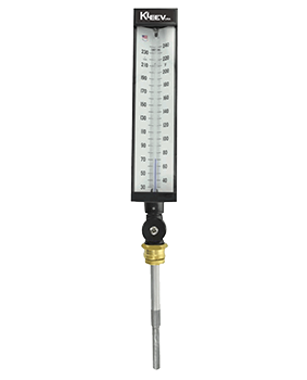 9 Scale Adjustable Angle Stem HVAC - BMS - Glass in Liquied type