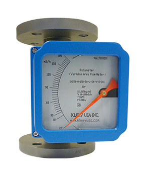 Rotameter Metal Tube flow meter - Variable Area Type flow meter - for Water and Waste Water - Process industries with Digial display and 4-20 mA output - PTFE lined Rota meters