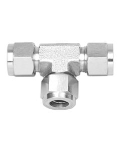 Union Tee Compression fittings - Instruments fittings - up to high pressure 20000 psi - Double Ferrule type with Hardening Process of Back Ferrule - SS316L - Monel - Inconel 625. 825 - Hastelloy C with NACE - ADNOC - Oxy - Tatweer approved