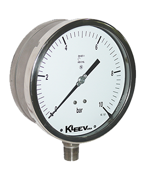 KAI Pressure Gauge Solid Front, Full SS