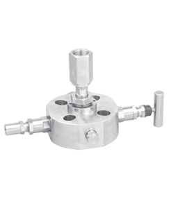 MONO FLANGE SINGLE BLOCK & BLEED VALVE WITH SYPHONE for Pressure gauges and Transmitters SS316 - SS316L - Monel 400 - Inconel 625, 825 , Hatelloy C with NACE - Oil and Gas approved in ADNOC - KOC - OXY - TATWEER Petroleum