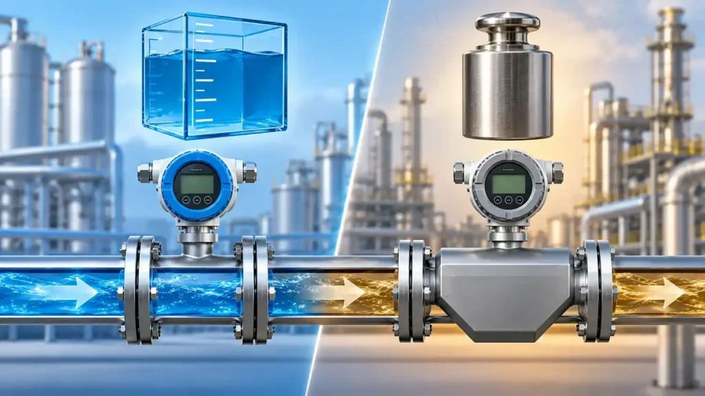 volumetric flow and mass flow